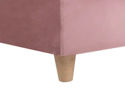 Right Hand Velvet Chaise Lounge With Storage Pink Meri