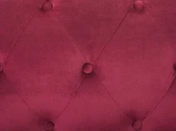 Right Hand Velvet Corner Sofa Burgundy Flen