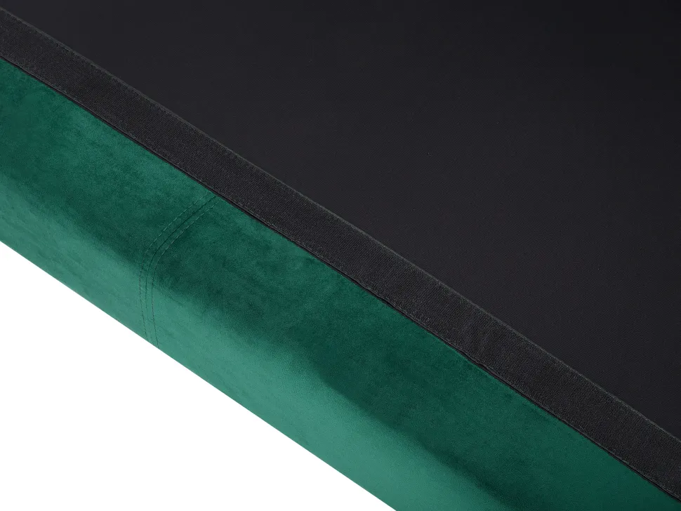 Right Hand Velvet Corner Sofa Emerald Green Oslo