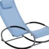 Rocking Sun Lounger Blue Campo