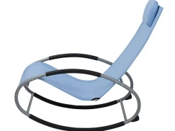 Rocking Sun Lounger Blue Campo