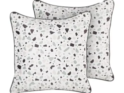 Samtkissen Bunt 45 X 45 Cm 2Er Set Lavender