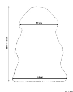 Schaffell Dunkelbraun 100-110 Cm Uluru