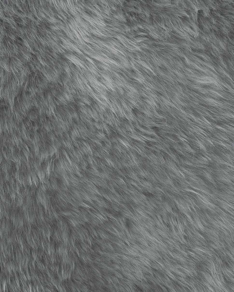 Schaffell Hellgrau Flauschig 100-110 Cm Uluru