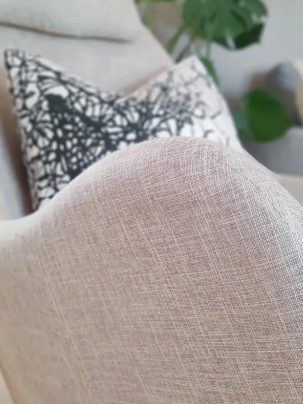 Schaukelsessel Polsterbezug Hellbeige Arrie
