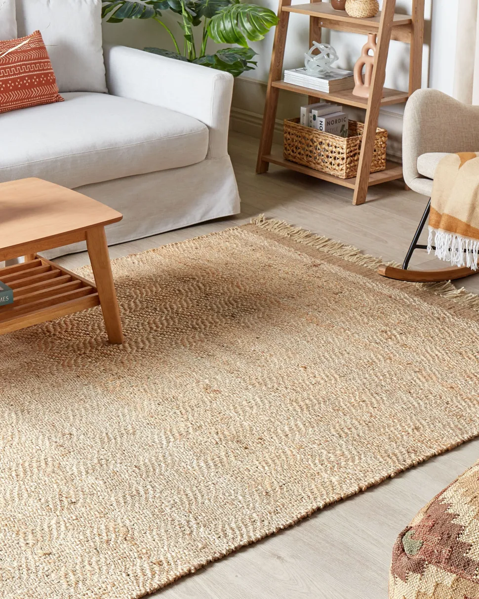 Schaukelsessel Polsterbezug Hellbeige Arrie