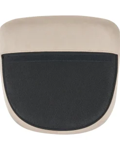 Schaukelsessel Samtstoff Beige Ellan