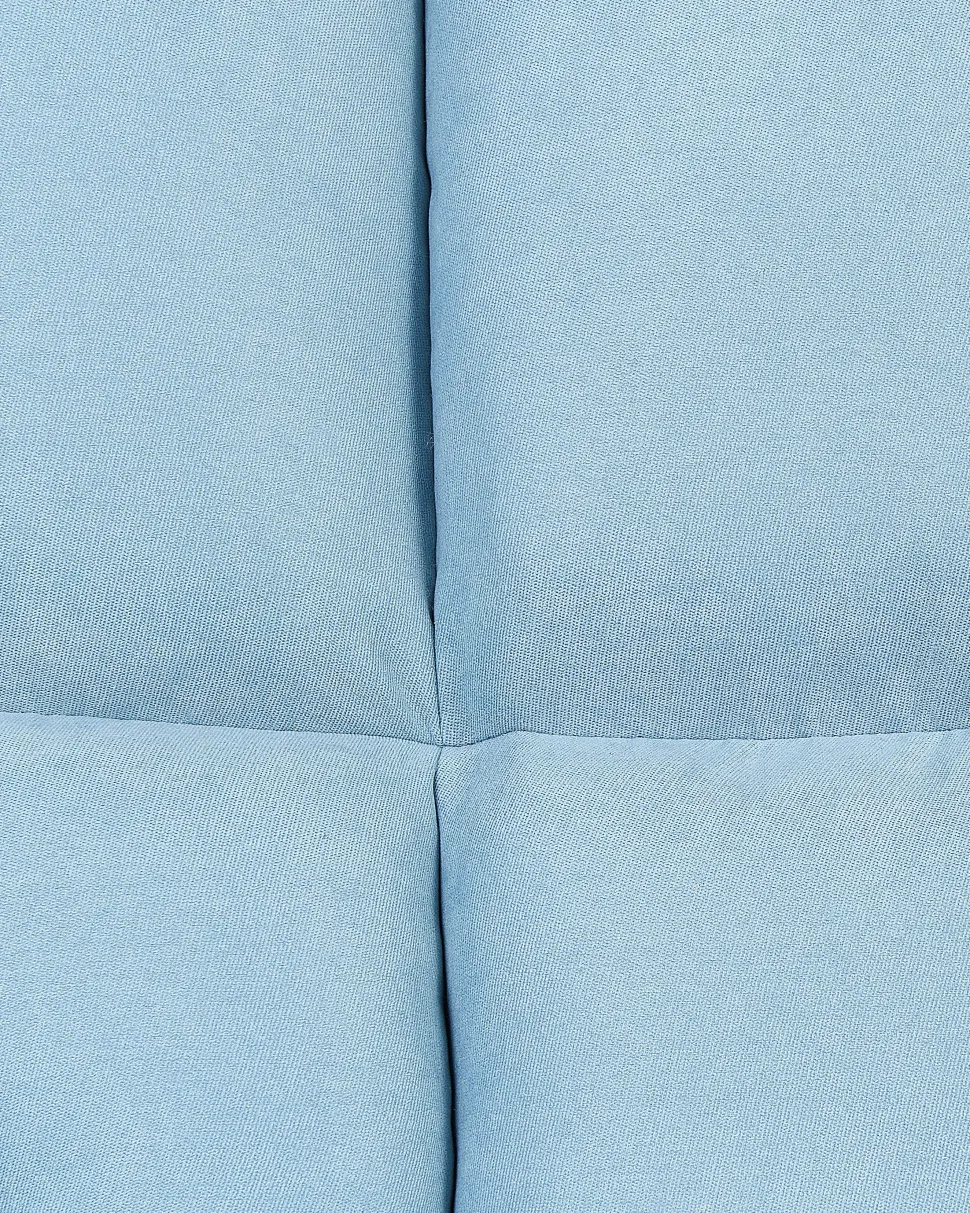 Schaukelsessel Stoff Hellblau Gepolstert Oulu