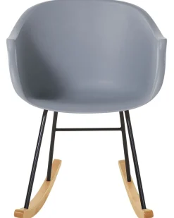 Schaukelstuhl Kunststoff / Buchenholz Grau Harmony
