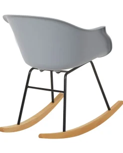 Schaukelstuhl Kunststoff / Buchenholz Grau Harmony