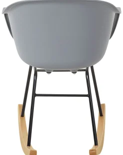Schaukelstuhl Kunststoff / Buchenholz Grau Harmony