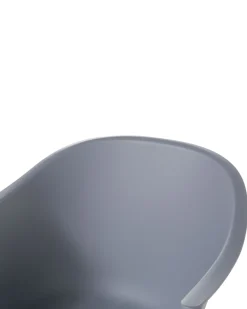 Schaukelstuhl Kunststoff / Buchenholz Grau Harmony