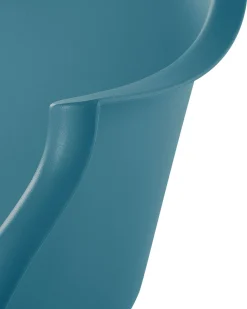 Schaukelstuhl Kunststoff / Buchenholz Blaugrun Harmony