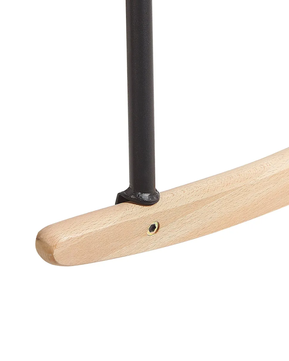 Schaukelstuhl Samtstoff Smaragdgrun Liarum