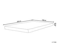 Schaumstoffmatratze Mittelfest 180 X 200 Cm Abnehmbarer Bezug Pearl