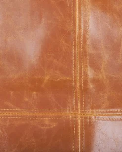 Schmetterlingssessel Kunstleder Goldbraun / Schwarz Nybro