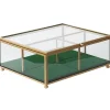 Schmuckschatulle Glas Gold 21 X 17 Cm Saintes