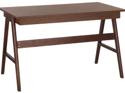 Schreibtisch Dunkler Holzfarbton 120 X 70 Cm 2 Schubladen Sheslay
