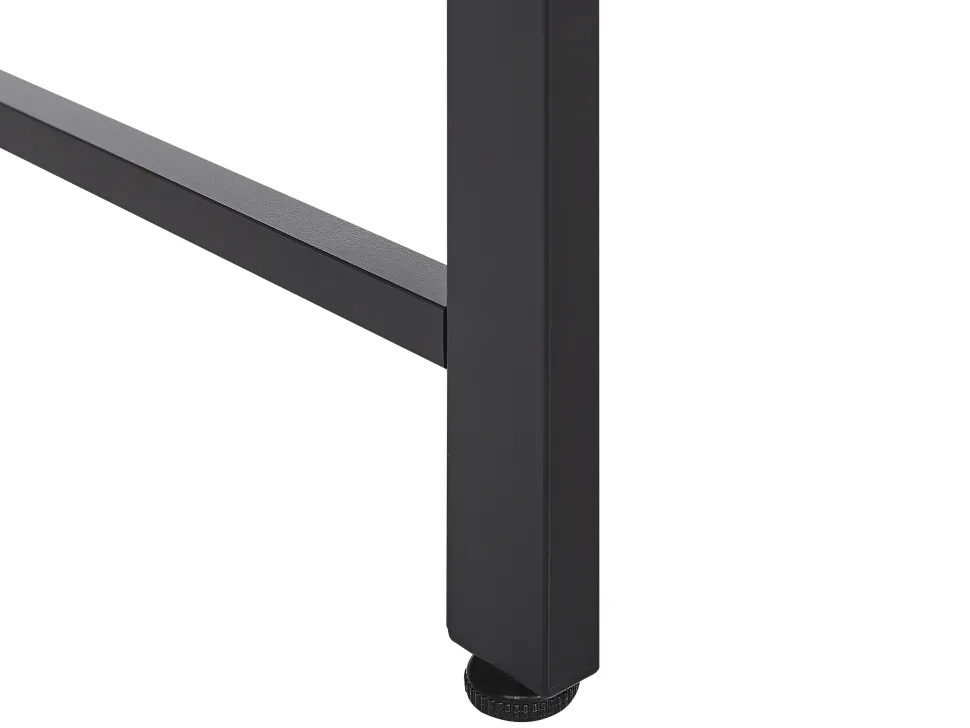 Schreibtisch Dunkler Holzfarbton / Schwarz 118 X 60 Cm Vince