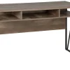 Schreibtisch Dunkler Holzfarbton 120 X 60 Cm Forres