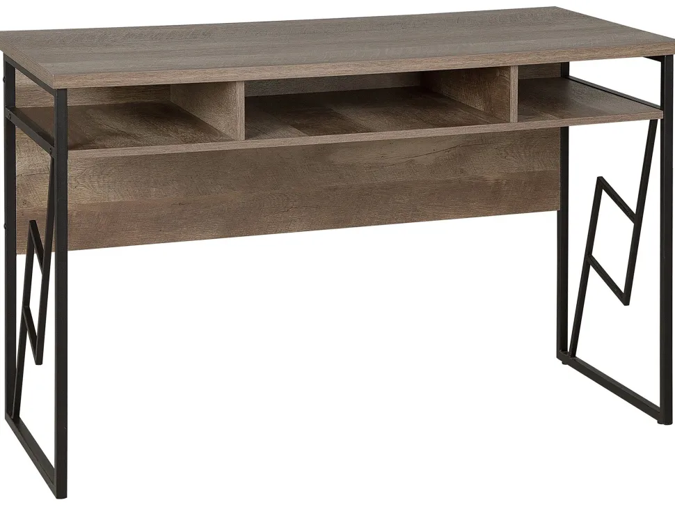 Schreibtisch Dunkler Holzfarbton 120 X 60 Cm Forres