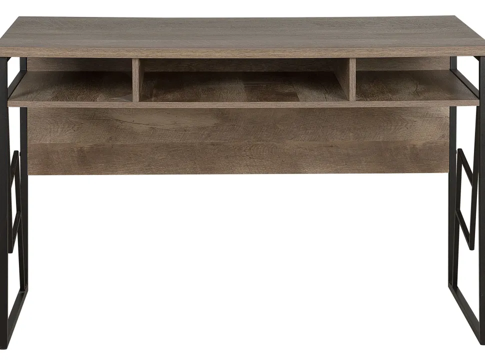 Schreibtisch Dunkler Holzfarbton 120 X 60 Cm Forres