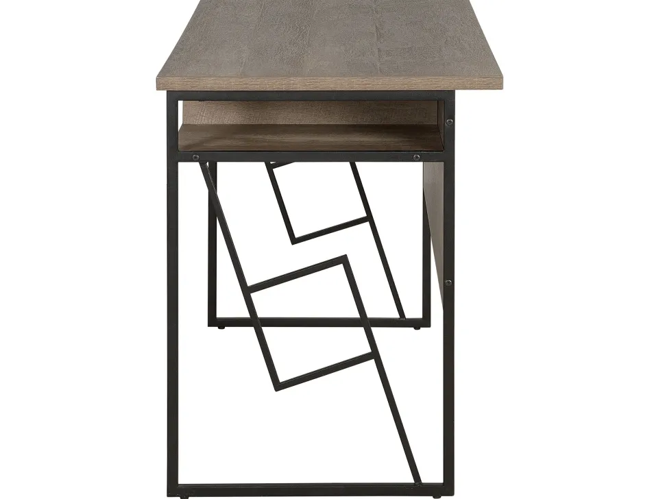 Schreibtisch Dunkler Holzfarbton 120 X 60 Cm Forres