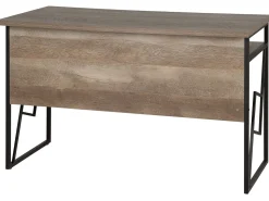 Schreibtisch Dunkler Holzfarbton 120 X 60 Cm Forres