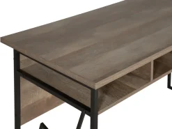 Schreibtisch Dunkler Holzfarbton 120 X 60 Cm Forres