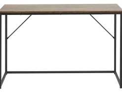 Schreibtisch Dunkler Holzfarbton / Schwarz 120 X 55 Cm Pembro