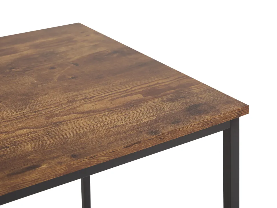 Schreibtisch Dunkler Holzfarbton / Schwarz 120 X 55 Cm Pembro