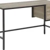 Schreibtisch Heller Holzfarbton 120 X 48 Cm 2 Schubladen Grant