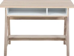 Schreibtisch Heller Holzfarbton / Weis 110 X 60 Cm Jackson