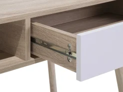 Schreibtisch Heller Holzfarbton 100 X 48 Cm Deora