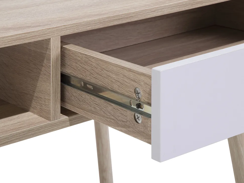 Schreibtisch Heller Holzfarbton 100 X 48 Cm Deora