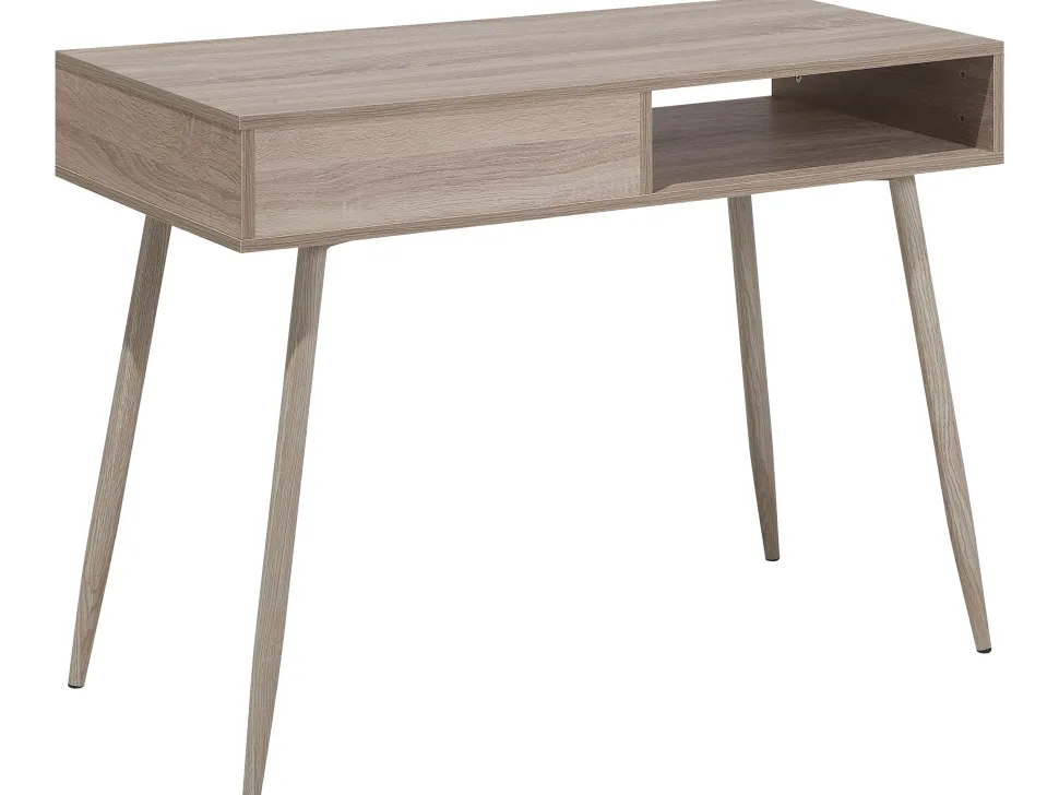 Schreibtisch Heller Holzfarbton 100 X 48 Cm Deora