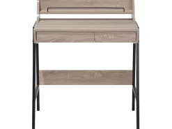 Schreibtisch Heller Holzfarbton 73 X 48 Cm 2 Schubladen Broxton