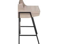 Schreibtisch Heller Holzfarbton 73 X 48 Cm 2 Schubladen Broxton