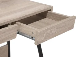 Schreibtisch Heller Holzfarbton 73 X 48 Cm 2 Schubladen Broxton