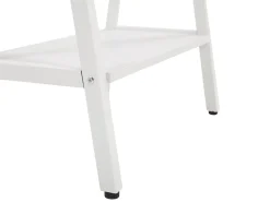 Schreibtisch Heller Holzfarbton / Weis 140 X 60 Cm 5 Schubladen Heber