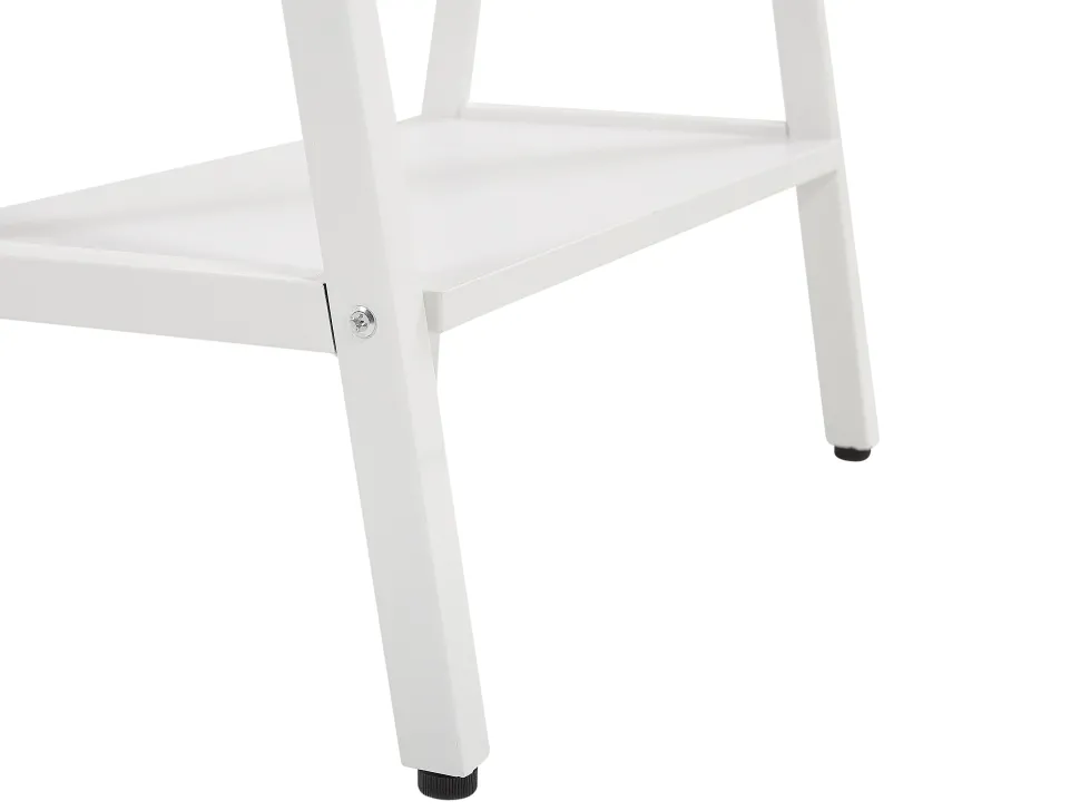 Schreibtisch Heller Holzfarbton / Weis 140 X 60 Cm 5 Schubladen Heber