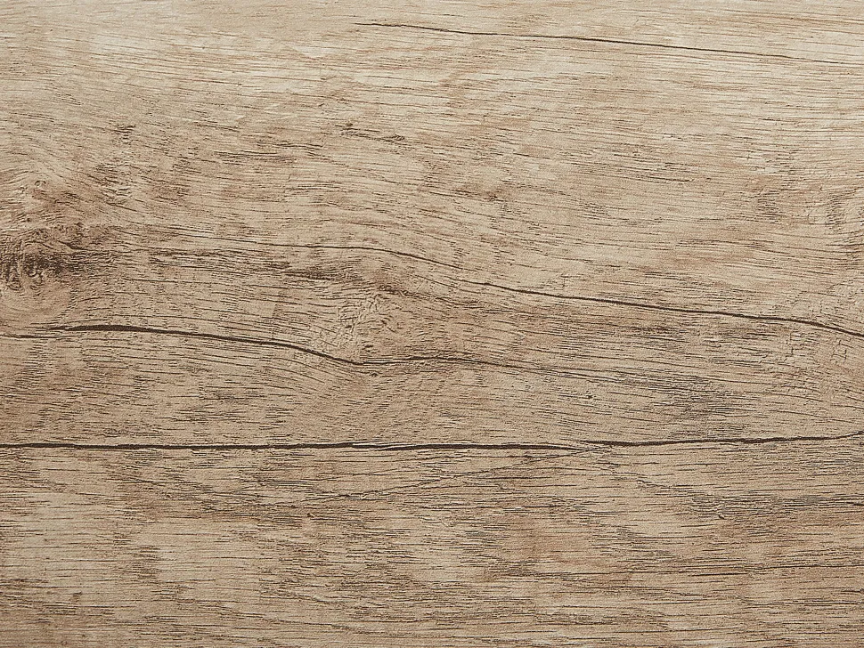 Schreibtisch Heller Holzfarbton / Weis 140 X 60 Cm 5 Schubladen Heber