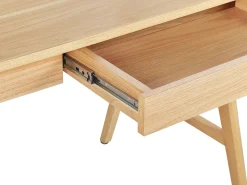 Schreibtisch Heller Holzfarbton 120 X 70 Cm 2 Schubladen Sheslay