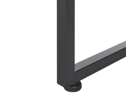 Schreibtisch Mit Schrank Dunkler Holzfarbton / Schwarz 118 X 60 Cm Vince
