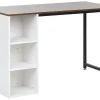 Schreibtisch Weis / Dunkler Holzfarbton 120 X 60 Cm Dese