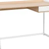 Schreibtisch Weis / Heller Holzfarbton 120 X 60 Cm Quito