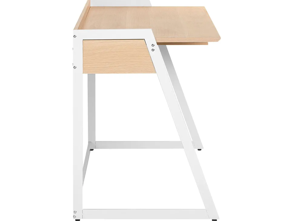 Schreibtisch Weis / Heller Holzfarbton 120 X 60 Cm Quito