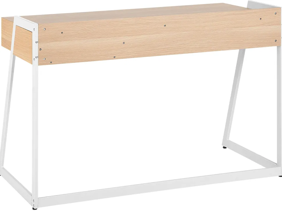 Schreibtisch Weis / Heller Holzfarbton 120 X 60 Cm Quito