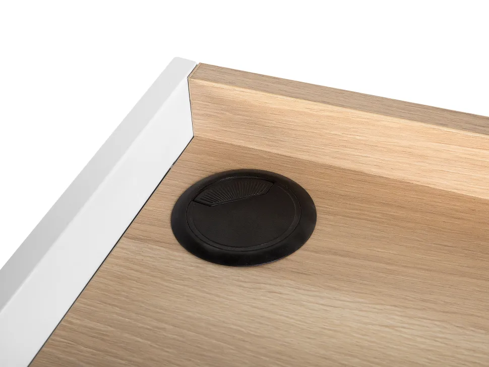 Schreibtisch Weis / Heller Holzfarbton 120 X 60 Cm Quito