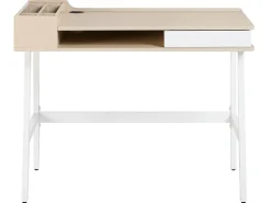 Schreibtisch Weis / Heller Holzfarbton 100 X 55 Cm Paramaribo
